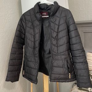 Black puffer jacket
